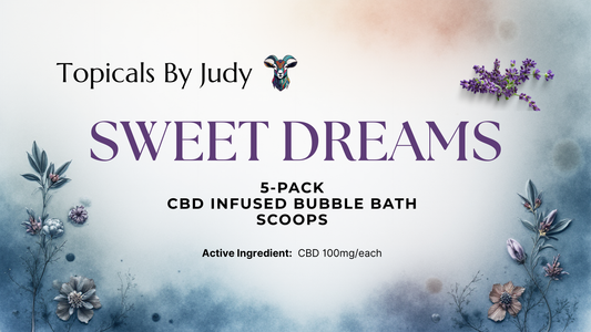 5-PACK CBD INFUSED BUBBLE BATH SCOOPS - SWEET DREAMS