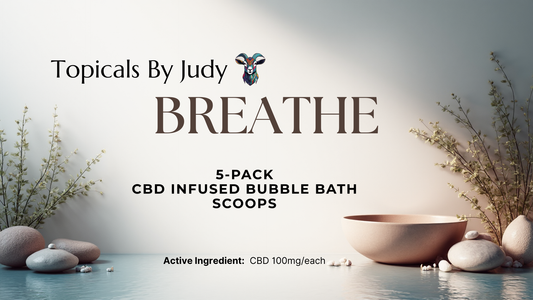 5-PACK CBD INFUSED BUBBLE BATH SCOOPS - BREATHE