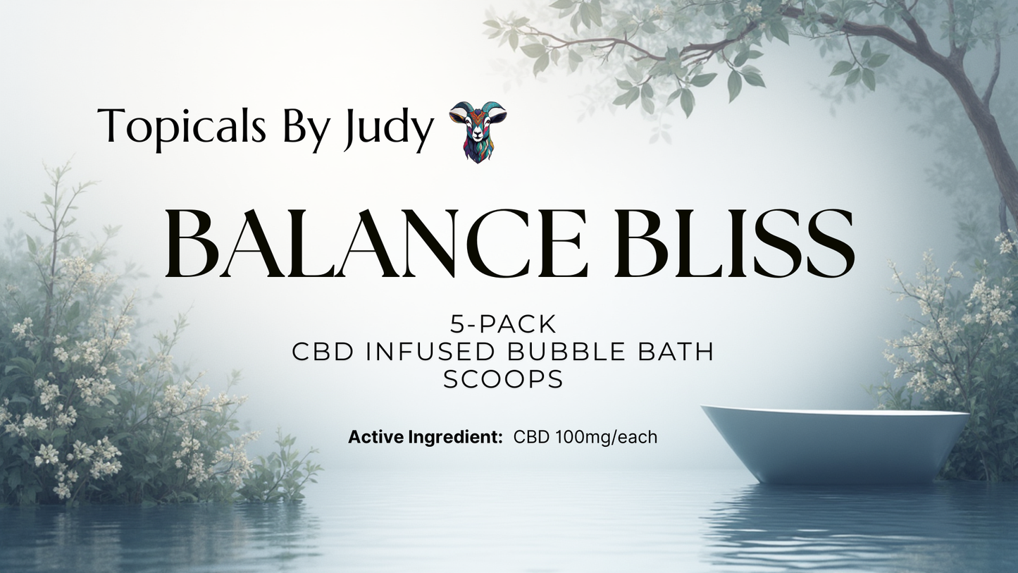 5-PACK CBD INFUSED BUBBLE BATH SCOOPS - BALANCE BLISS