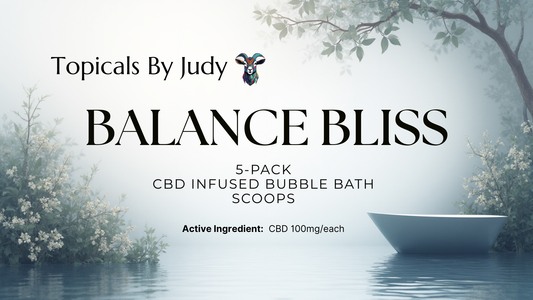 5-PACK CBD INFUSED BUBBLE BATH SCOOPS - BALANCE BLISS