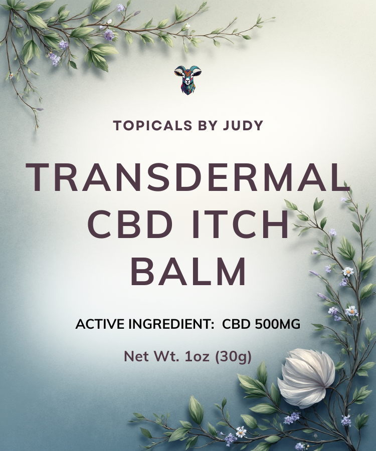 TRANSDERMAL CBD ITCH BALM 500MG - TOPICALS BY JUDY