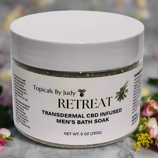 TRANSDERMAL CBD INFUSED MEN'S BATH SOAK 325MG- RETREAT